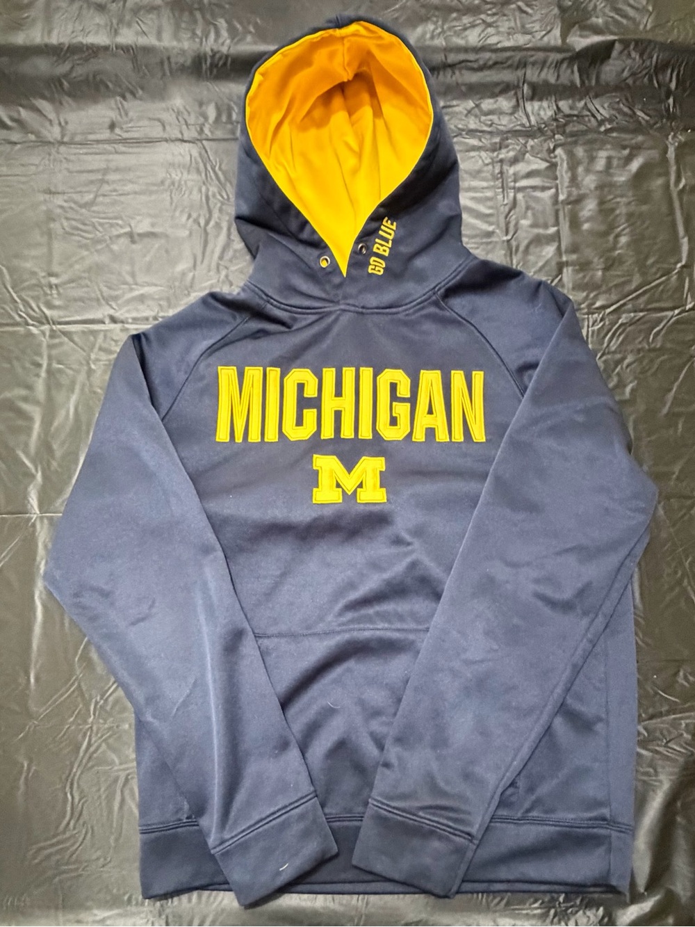 Nwt Colosseum Sweatshirt Mens Medium Blue Pullover Hoodie University of Michigan